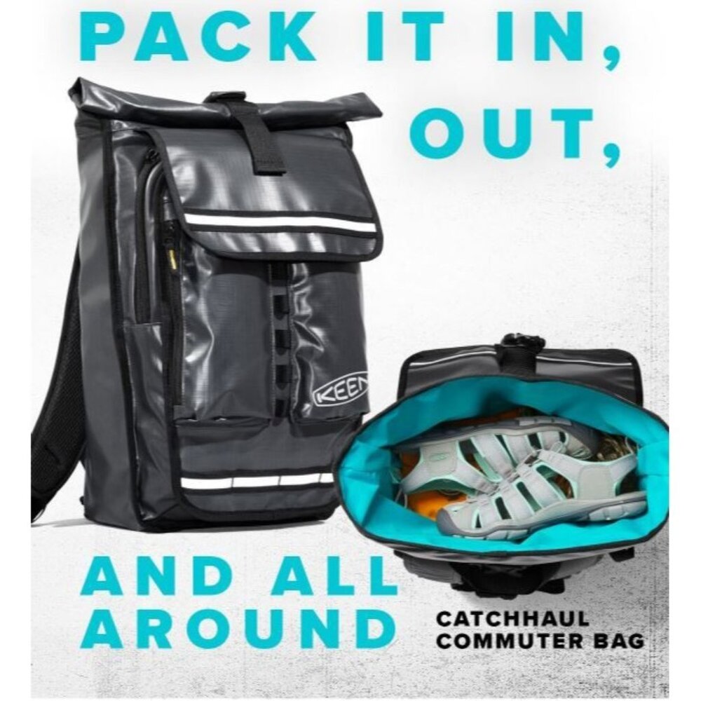 Keen NWT Catchaul Rolltop Commuter Bag Water Resistant Backpack
